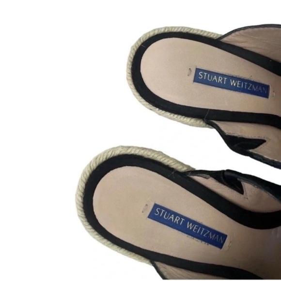STUART WEITZMAN Marabella Suede Espadrille Wedge Sandals Size 9.5M - Picture 11 of 14